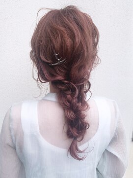 アイティーバイアルバム 八王子店(IT by ALBUM) 編み下ろしアレンジ_ミニウルフテラコッタくすみブルー_ba323361