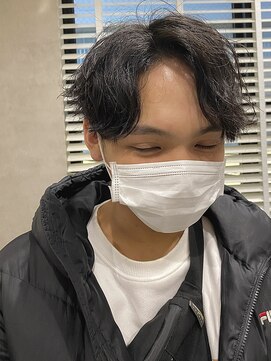 エンリー(ENlee) 【とまべち】韓国風ツイストスパイラルパーマ×刈り上げマッシュ