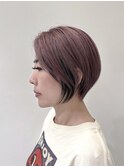 大人ショート×ピンク×ブラック