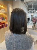 20代30代カーキーグレージュボブ