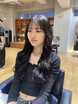 ジェノ(JENO by apish) コテ巻き風パーマ/ロングヘア/ゆるめパーマ