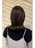 【コテ巻き風パーマ】外はねミディアム