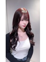 アルーシェ 新宿店(Alushe)&nbsp;ワインレッド×韓国風スタイリング