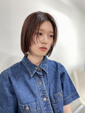 メゾンアクア 表参道(Maison ACQUA) ◎切りっぱなしボブ縮毛矯正ミニボブストレートパーマ