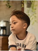艶感スパイキーオールバック【キッズカット/メンズヘア】