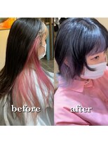 セシルヘアー なんば店(Cecil hair)&nbsp;ウルフ/インナーラベンダー