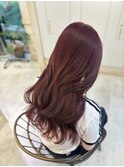 ラベンダーピンク/小顔/ワンレン/髪質改善/前髪