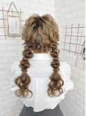 編み込みツインテール