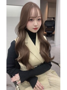 リッカ(LICCA) (Licca内堀)マロンベージュ×ブリーチ×前髪