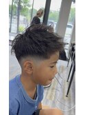 キッズ×ツイストパーマ×スキンフェード