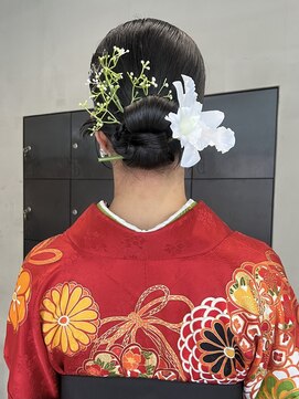 ヘアー アイス ルーチェ(HAIR ICI LUCE) 20代成人式卒業式向け♪ナチュラルカラー編み込みアレンジ/今枝