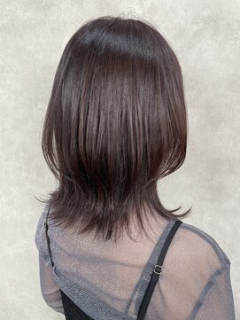 ルノン(LUNON) 暗めカラーグランマッシュデザインカラーフェイスフレーミング