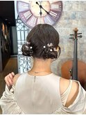 【ヘアセット】ツインシニヨンアレンジ