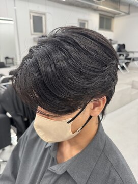 毛流れセンターパート