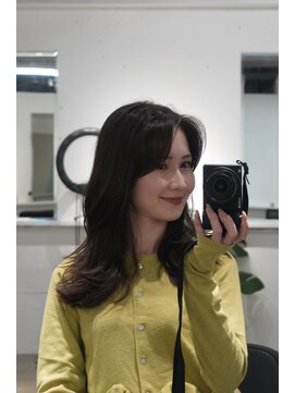 ミヨン 京都烏丸店(miyon) 【miyon】韓国レイヤーカット×暗髪カラー×髪質改善