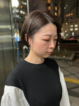 エッセンザ 梅田(ESSENZA) ショートボブ/オリーブグレージュ