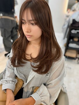 マリアバイアフロート(Maria by AFLOAT) 【ミルクティーベージュ/ワンカールレイヤー/シースルーバング】