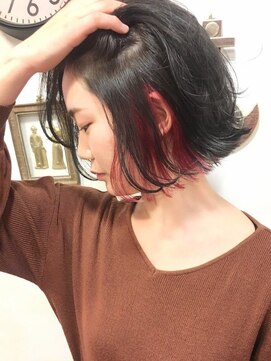 ヌフ(neuf) インナーカラー、外ハネBOB