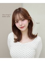 オーラ オモテサンドウ(Aura omotesando)&nbsp;大人可愛いくびれヘア × チョコレートベージュ
