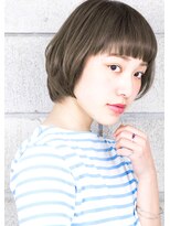 ヘアサロン ガリカ 表参道(hair salon Gallica)&nbsp;『 グレージュカラー × オン眉 』　マッシュ風ベビーショート♪