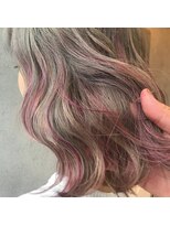 ヘアサロンM 新宿&nbsp;ピンクハイライトカラー