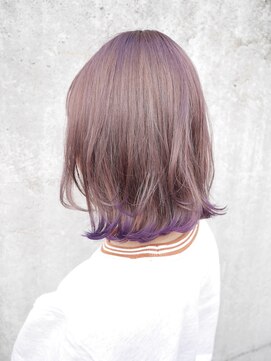 ユイマァル 倉敷店(YUIMARL) ミディアムの外ハネスタイル