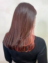 オースト ヘアー ステラ 新宿店(Aust hair Stella)&nbsp;セクションカラー　インナーカラー☆ペールピンク　K