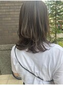 ≪カッコ可愛いミディアムウルフ≫ネイビーカーキ