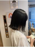 切りっぱなしボブ