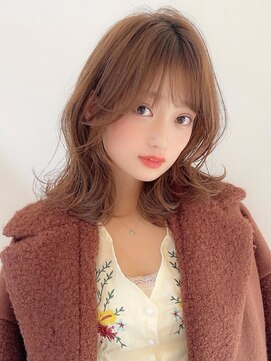 アグ ヘアー アシリ 千歳長都店(Agu hair asir) 《Agu hair》外ハネ×くびれレイヤーミディ
