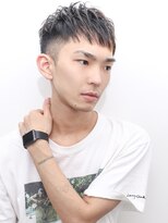 ルックグッドストア(LOOK GOOD STORE)&nbsp;束感ツーブロックマッシュパーマウルフ波巻きスキンフェード190