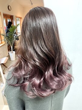 ヘアーデザインサロン スワッグ(Hair design salon SWAG) gradation mave pink