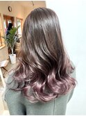 gradation mave pink