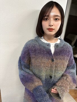 トゥーリ 薬院店(tuuli) 大人女性◆艶レイヤー前髪ピンクベージュ 髪質改善 縮毛矯正