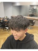 神戸/三ノ宮/元町メンズサロン波巻きツイストパーママッシュ
