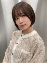 レビジュヘアー 桂店(LEVIJU HAIR)&nbsp;大人可愛い20代30代40代小顔ワンサイドショートボブ丸み前下がり