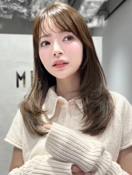 ミンクスオーバー(MINX OVER) 韓国ヘア/レイヤーカット/内巻きヘア/顔まわりカット/前髪カット