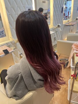 リトルフェイスウノ 新越谷西口駅前店(little face UNO) ピンクグラデーション♪