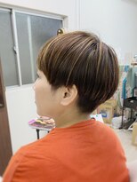 ヌ～&nbsp;丸みショート×ハイライト