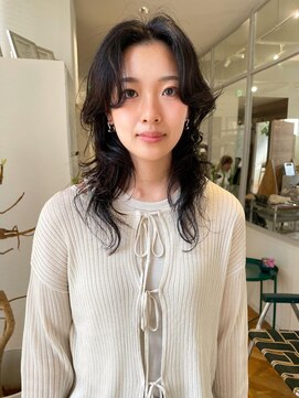 ツナグ(tsunagu) マレットパーマミディアムレイヤー