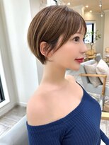 アンバー 池袋(amber)&nbsp;アプリコットオレンジ/ハイライトカラー/奥行きショート[池袋駅]