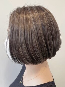 アズーア ヘアーアンドスパ(azure hair&spa)の写真/【明るい白髪染め/白髪抑制トリートメント/大人ハイライト】白髪ぼかし・ハイライトは40代/50代/60代に人気