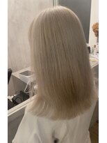 ルーチュヘアー(Lu cu hair)&nbsp;ホワイトミルクティーグレージュハイトーンカラー