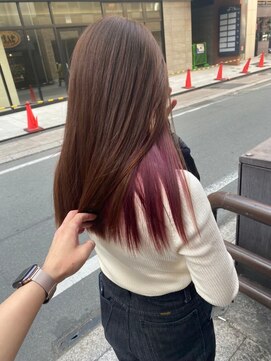 ティグルフォーヘア(TIGRE for hair) インナー×ピンク