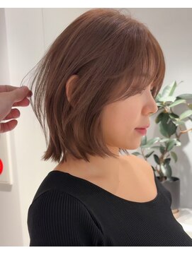 アビーファイブ(ABBEY 5) 大人ボブ銀座レイヤーカット有楽町ミディアムボブベージュ