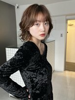 サンドイエナ 横浜店(sand yena)&nbsp;くびレイヤーボブルフネビージュ小顔ワンレンこなれミディ