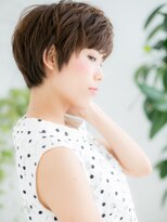 ネル 仙台(Nelu) 仙台/髪質改善/ダークブラウン☆小顔ハンサムショートウルフe
