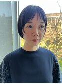 ハンサムショート髪型20代30代40代前髪あり前髪無し面長丸顔