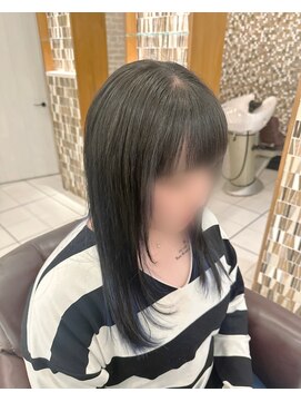アンクス(anx) インナーカラー、レイヤーカット
