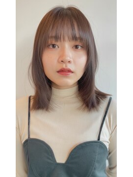 リム(RiM...) 切りっぱなしくびれヘアレイヤーミディー